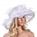 A341  Wide Brim Kentucky Derby Dress Sun Floral Hats Floppy Church Wedding  eb-52709071